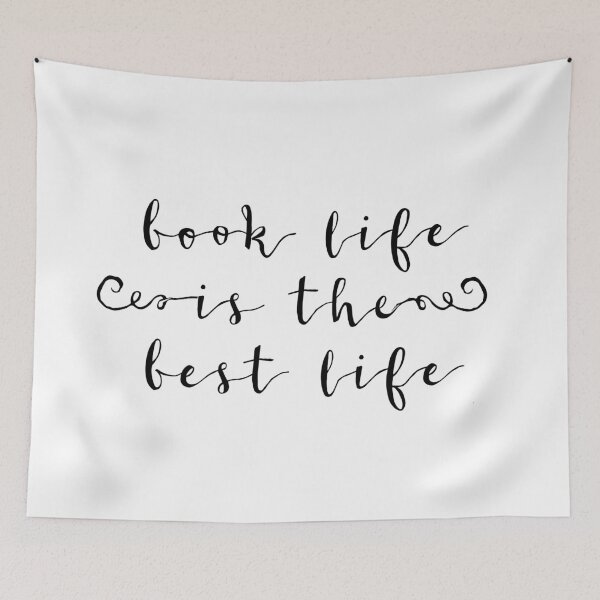 Item preview, book life is the best life! designed and sold by thebookishshop.