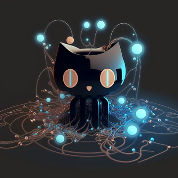 Artwork thumbnail, github git AI art work by developerfriday