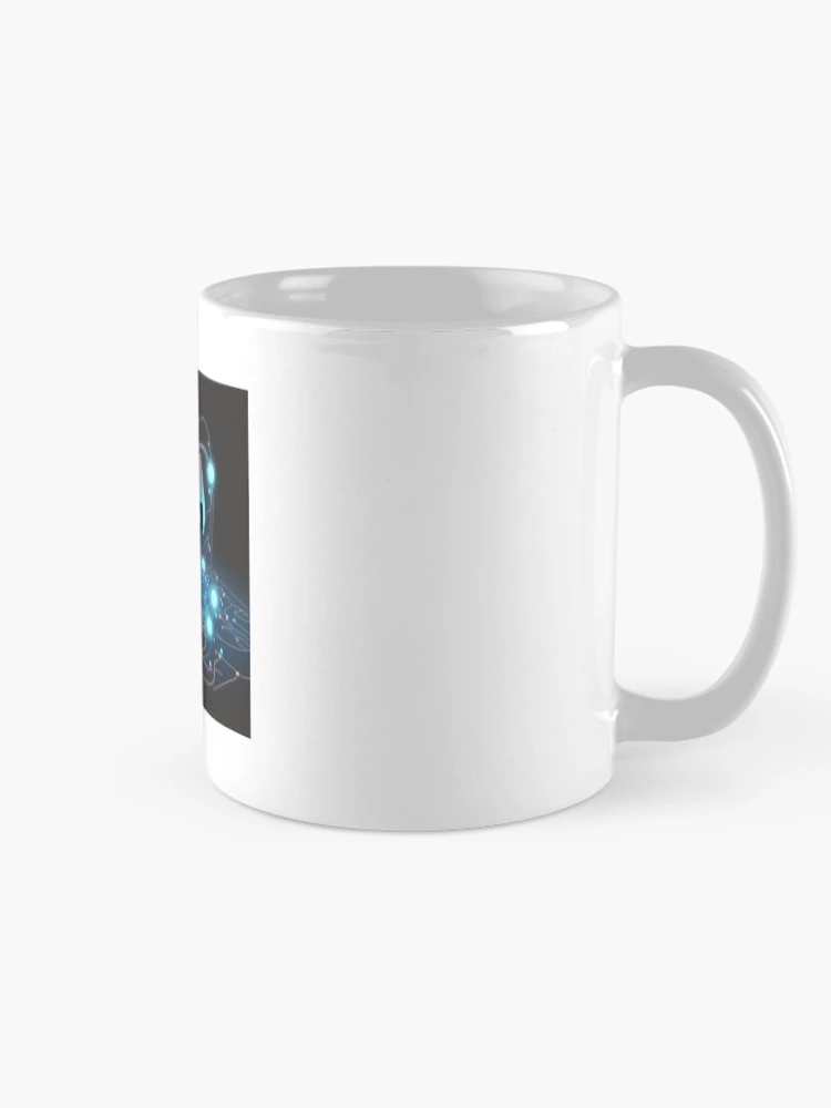 Thumbnail 3 of 6, Coffee Mug, github git AI art work designed and sold by developerfriday.