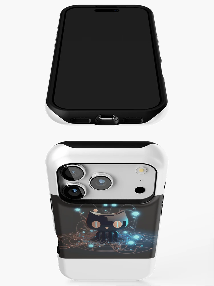 Thumbnail 3 of 4, iPhone Case, github git AI art work designed and sold by developerfriday.