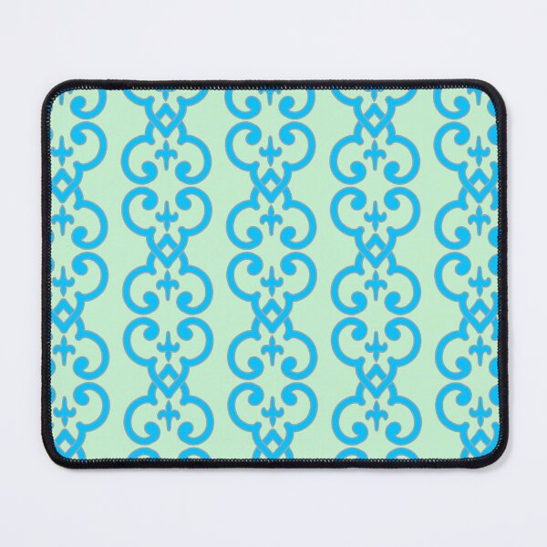 Item preview, Mint Green Blue Traditional Nautical Fluer De Lis  (4 of 4) designed and sold by ChristinasMess.