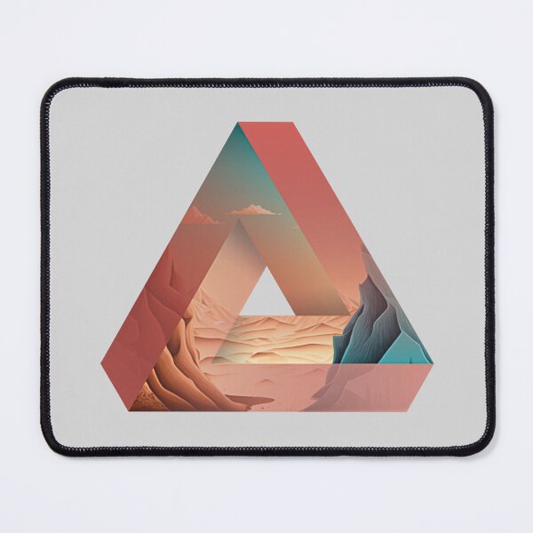 Item preview, Penrose Triangle | Impossible Geometric Shape | Surreal | Salvador Dali | Red designed and sold by Atlantee.