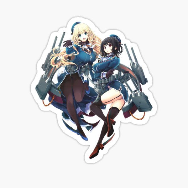 Kancolle Takao And Atago Sticker By Vasquach Redbubble