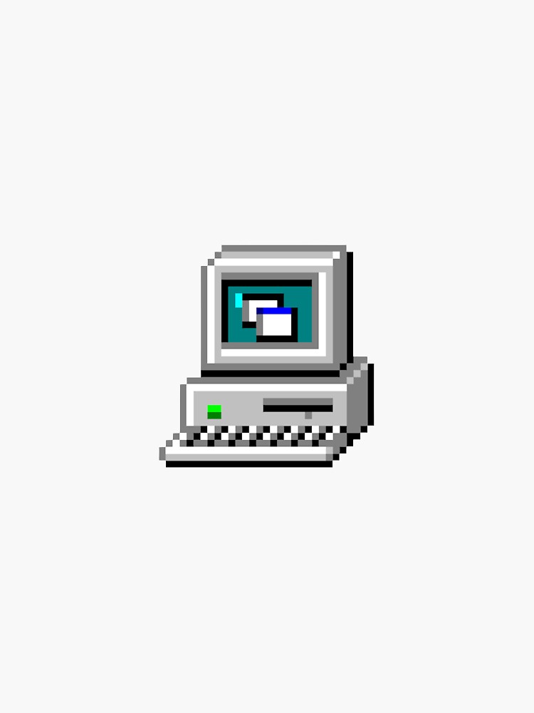  windows 95 computer icon sticker for sale by peeshes redbubble