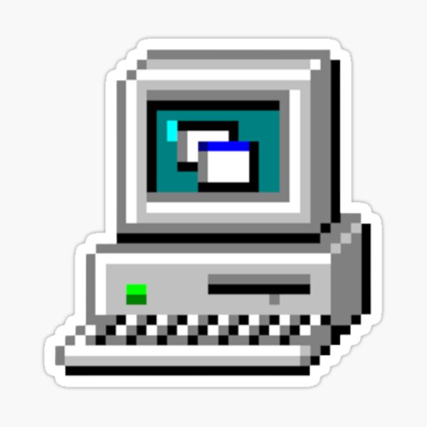 Vista previa del artículo con la obra «Icono de computadora de Windows 95», diseñado y vendido por Peeshes.