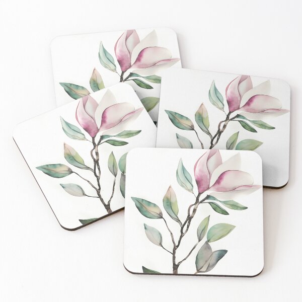 Item preview, Magnolia flower - watercolor painting1 designed and sold by Art by Lilia.