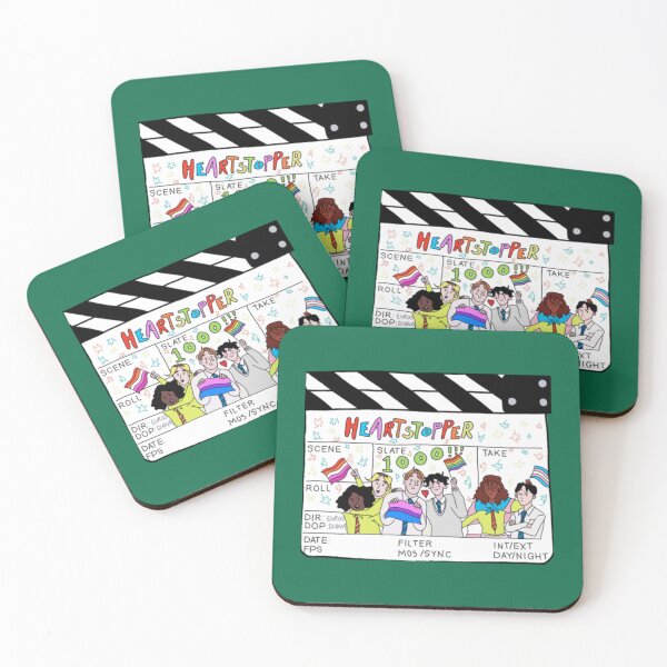 Item preview, heartstopper cast characters slate drawing   designed and sold by Kindfindparel.