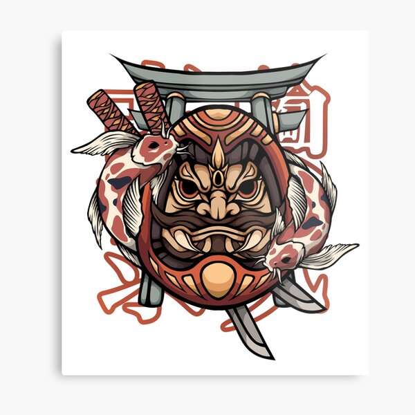 Daruma Doll Metal Print for Sale by kawaiidread