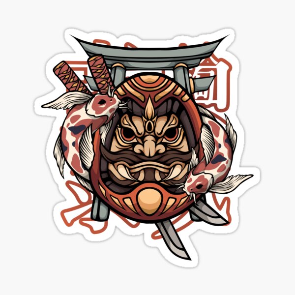 DARUMA DOLL verDC23 Sticker for Sale by Don Suratos  Redbubble