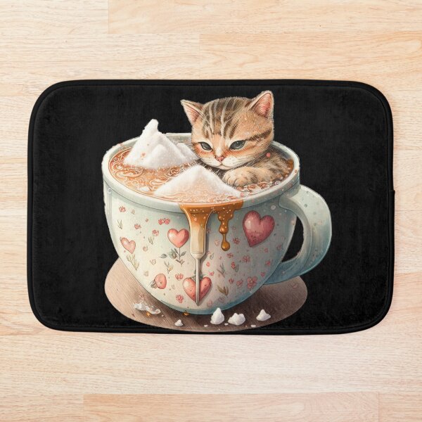 Item preview, Coffee & Cuteness, A Cute Kitty & Caffeine Fix designed and sold by MorphicPrints.