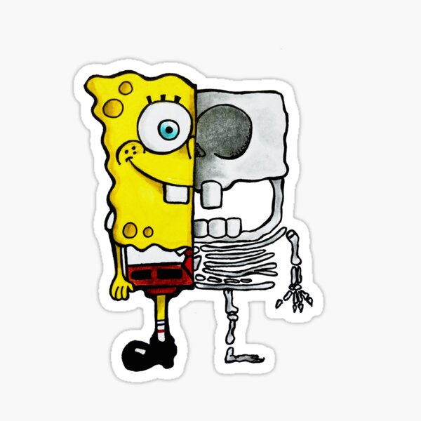 Spongebob Sticker for Sale by RoughEdges