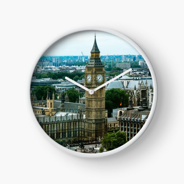 Iconic Big Ben, London, United Kingdom Landscape Clock