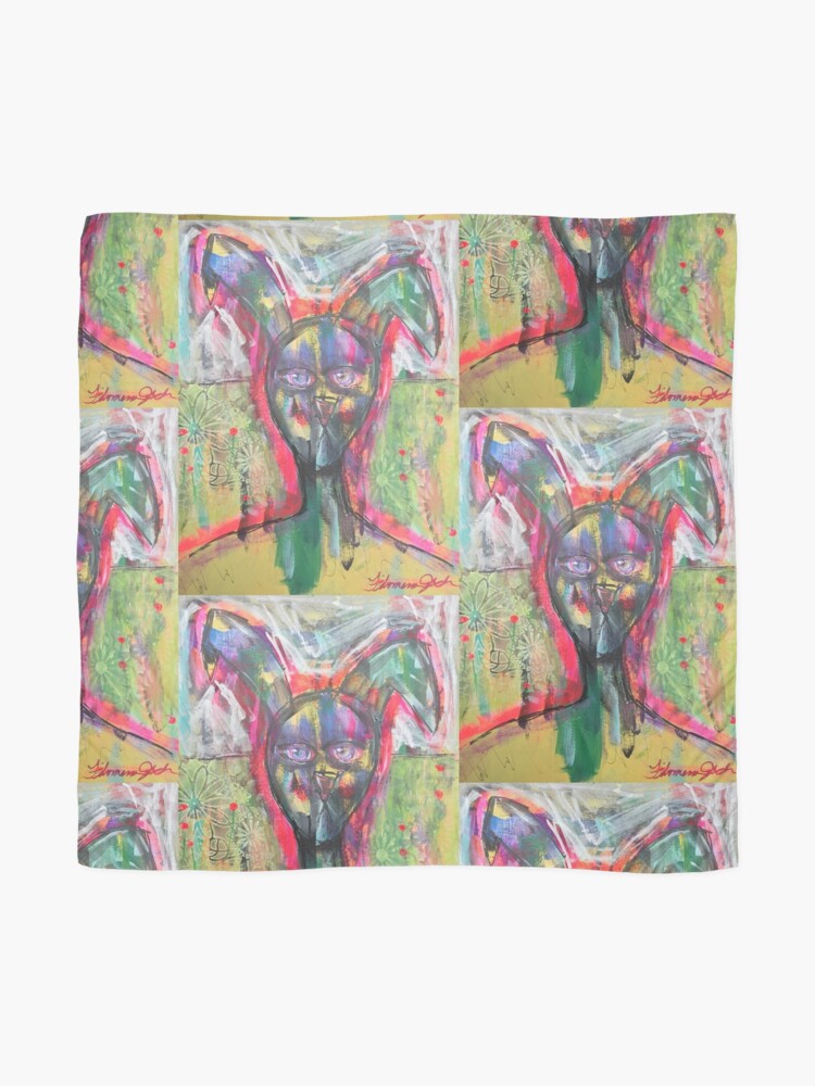 Alternate view of A Bunny for Banksy Scarf