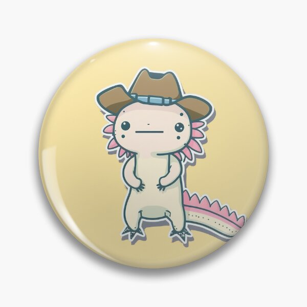 Item preview, Cute Axolotl Cowboy(Transparent) designed and sold by pastelcountrytx.