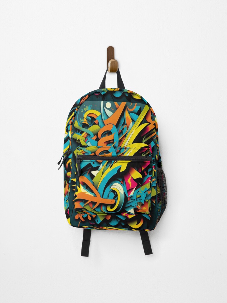Thumbnail 1 of 3, Backpack, Graffiti Style Pattern designed and sold by TDCards.