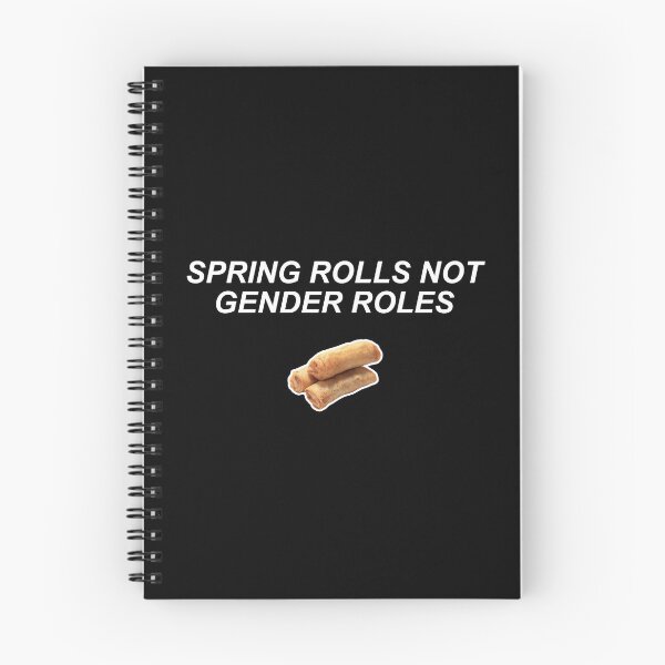 Item preview, Spring Rolls Not Gender Roles - Dark designed and sold by frozencowjuice.