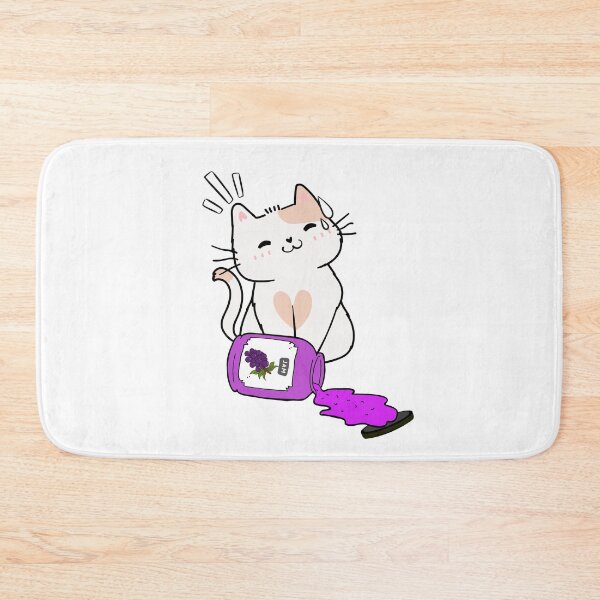 Item preview, White Cat Spilled Grape Jam designed and sold by Pet Station.
