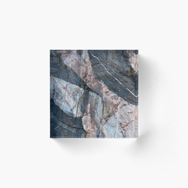 Geology makes art Acrylic Block