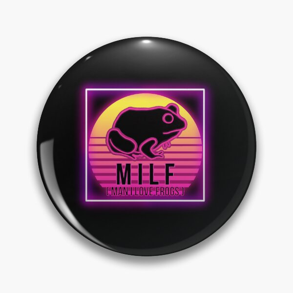 Item preview, Milf Man i love Frogs Retro Essential Tshirt designed and sold by maurines.