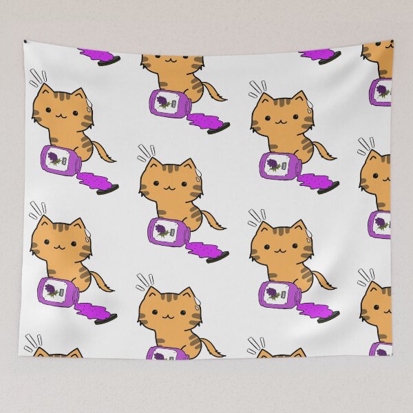 Item preview, Orange Cat Spilled Grape Jam designed and sold by Pet Station.