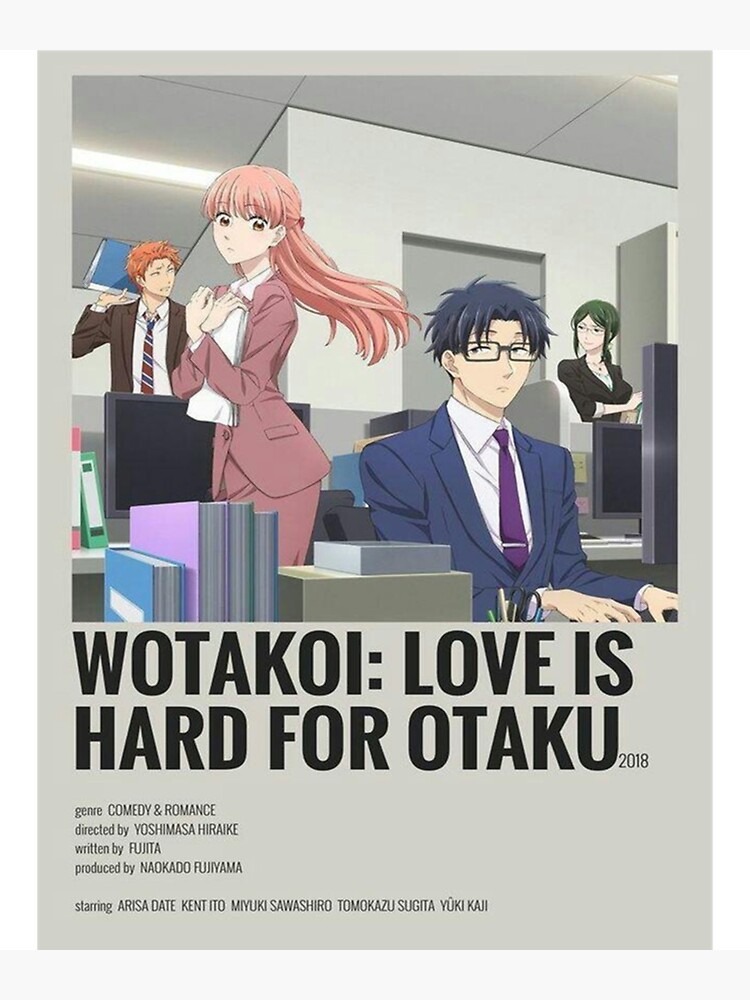 ANIME WOTAKOI  Poster for Sale by XStyleAesthetie