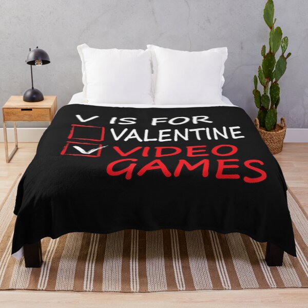 Item preview, V Is For Video Games Funny Valentines Day Gamer Boy Girls T-Shirt designed and sold by Francois-Lemann.