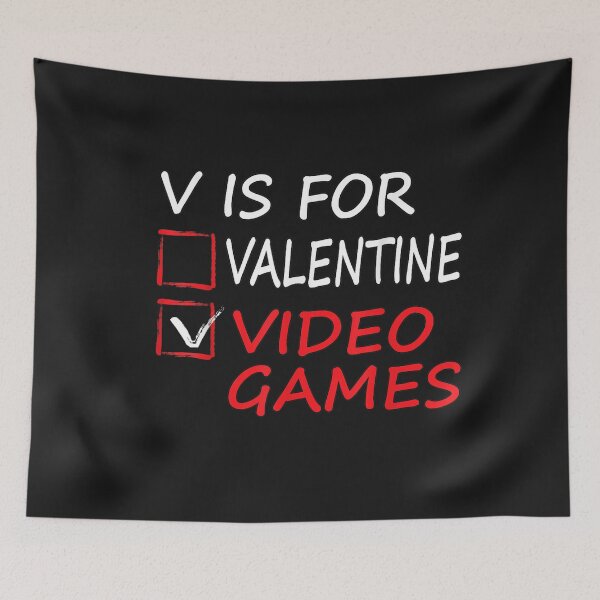 Item preview, V Is For Video Games Funny Valentines Day Gamer Boy Girls T-Shirt designed and sold by Francois-Lemann.