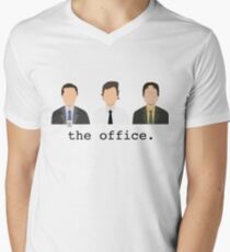 Jim, Dwight, Michael- The Office Men's V-Neck T-Shirt