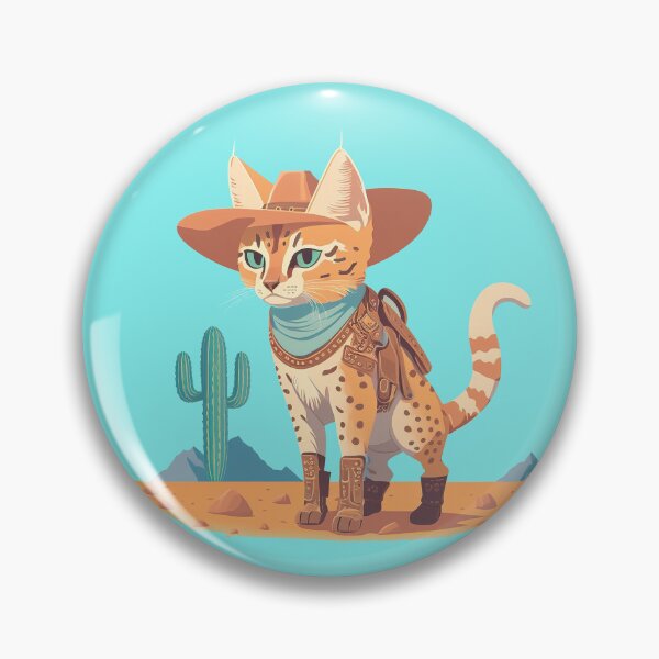 Item preview, Cute Ocelot Cowboy(Transparent) designed and sold by pastelcountrytx.