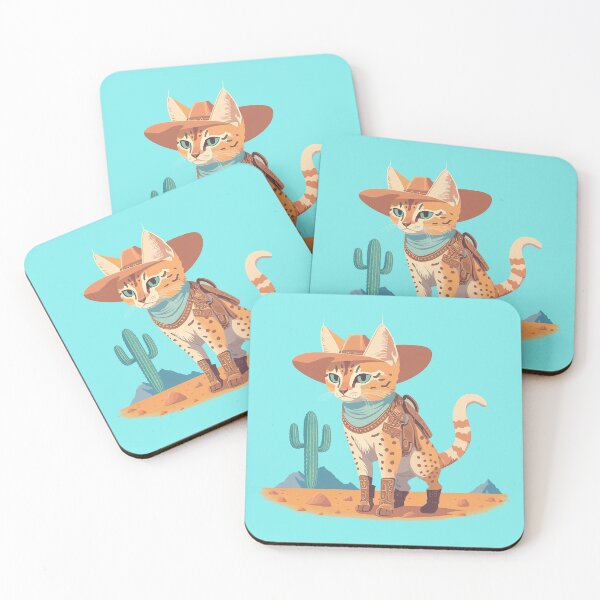 Item preview, Cute Ocelot Cowboy(Transparent) designed and sold by pastelcountrytx.