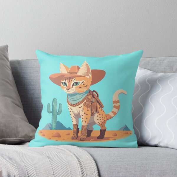 Item preview, Cute Ocelot Cowboy(Transparent) designed and sold by pastelcountrytx.