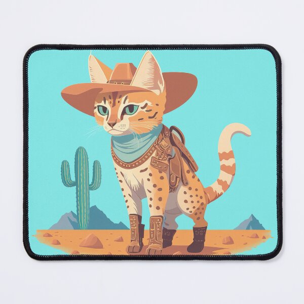 Item preview, Cute Ocelot Cowboy(Transparent) designed and sold by pastelcountrytx.