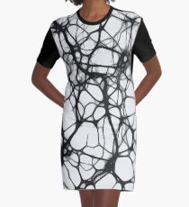 Neuron Web Graphic T-Shirt Dress