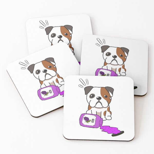 Item preview, Bulldog Spilled Grape Jam designed and sold by Pet Station.