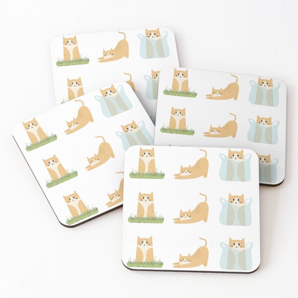 Item preview, Orange and White Cat Doodle Pack  designed and sold by BluebellPainter.