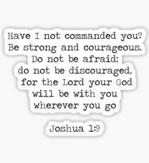 Joshua 1:9 Sticker