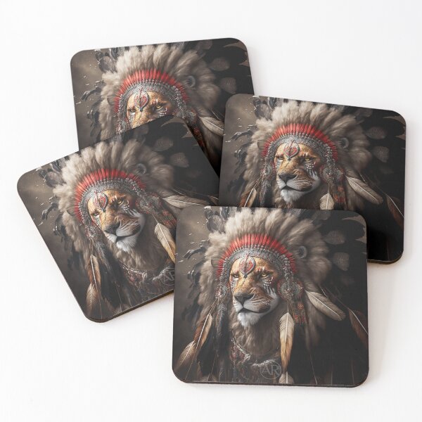 Item preview, Lion Totem Spirit designed and sold by Algorithmic Reality.