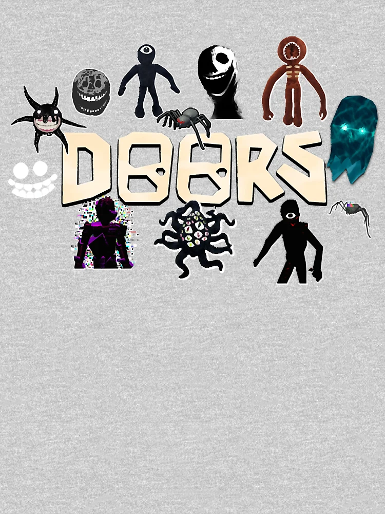 Christmas gift. Roblox, Doors, Videogame, Monsters | Lightweight Hoodie