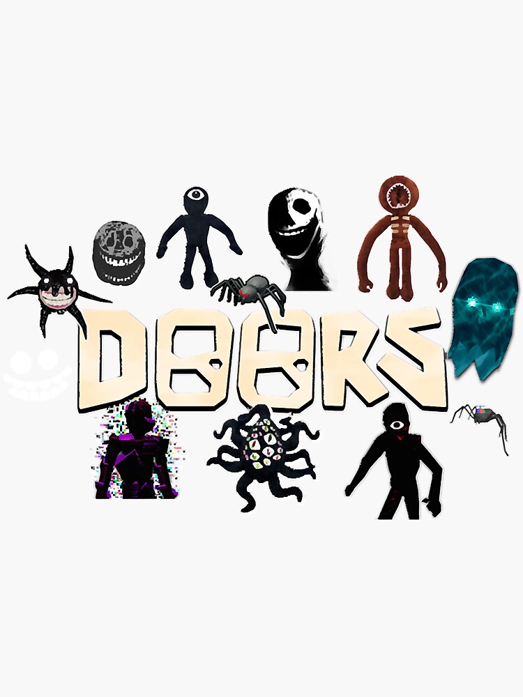 Christmas gift. Roblox, Doors, Videogame, Monsters  Sticker for Sale by  pietropah