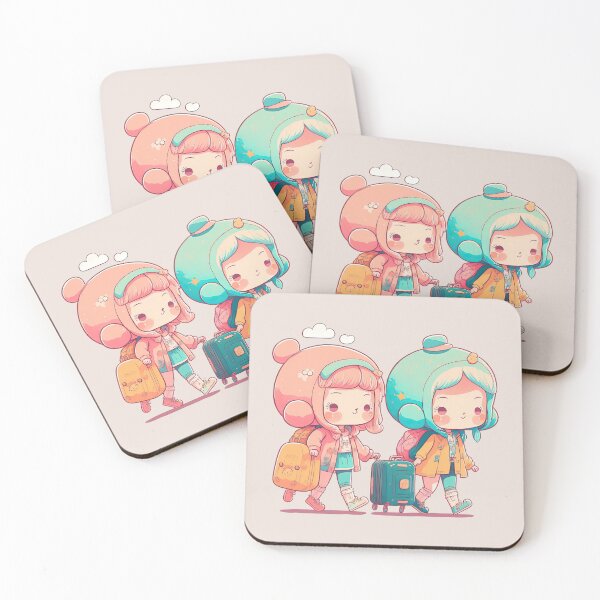 Item preview, Globetrotting Girls, a Suitcase-Pushing Adventure designed and sold by ultra-cute.