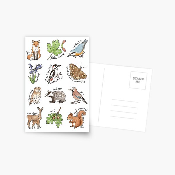 Item preview, British Woodland Wildlife designed and sold by HazelFisher.