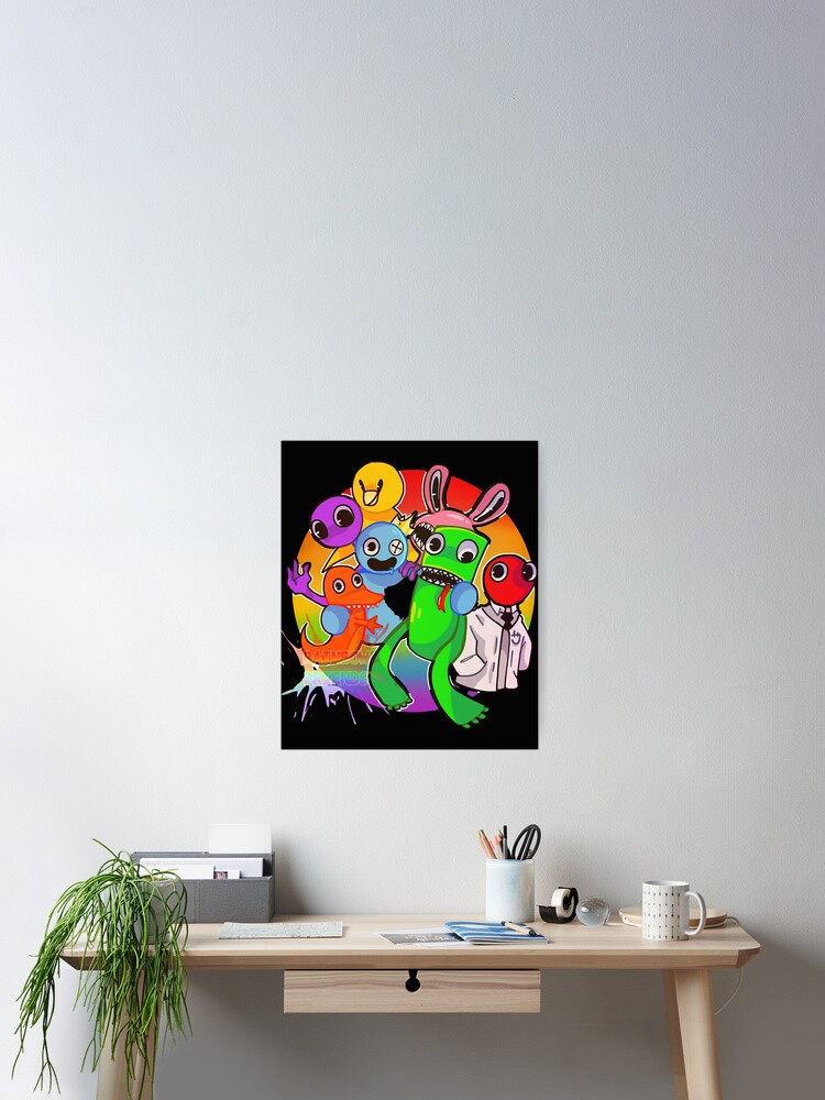 rainbow friends chapter 2 rainbow friends fnf rainbow friends roblox  rainbow friends animation rainb | Metal Print