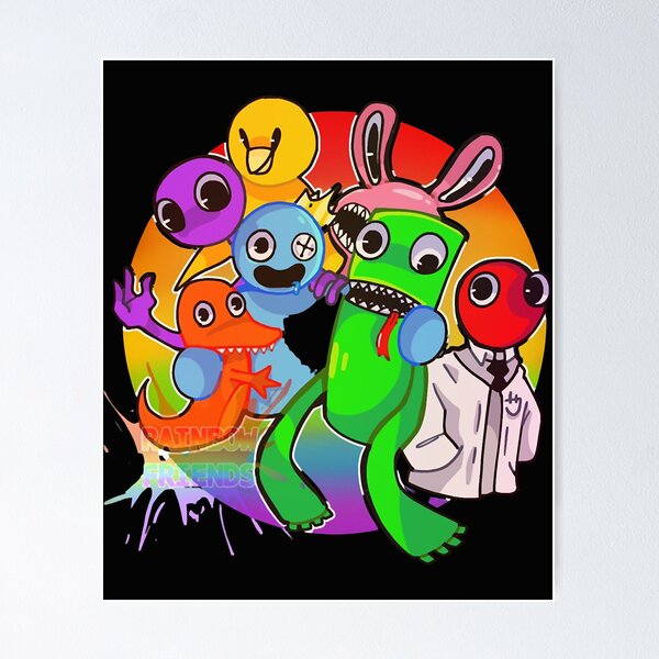 Rainbow Friends Paint Splatter Poster sold by BCallelynx