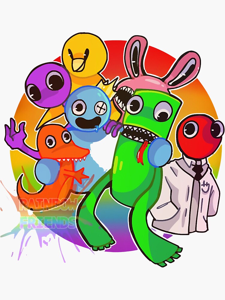 rainbow friends chapter 2 rainbow friends fnf rainbow friends roblox  rainbow friends animation rainb | Art Board Print