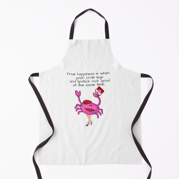 Item preview, HAPPINESS CRAB LEGS/LIPSTICK PINK WHITE BACKGROUND designed and sold by EllieMonroe.
