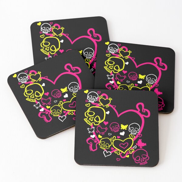 Item preview, Heart Skull Swirl (Light Version) designed and sold by JanGrackle.