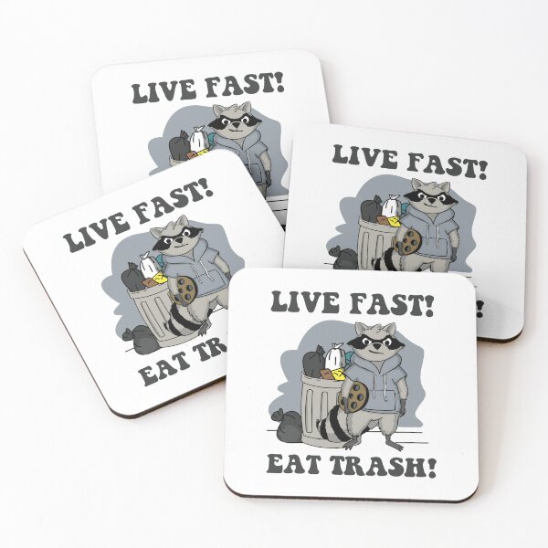 Item preview, Live Fast! Eat Trash! designed and sold by Tekjikoperh.