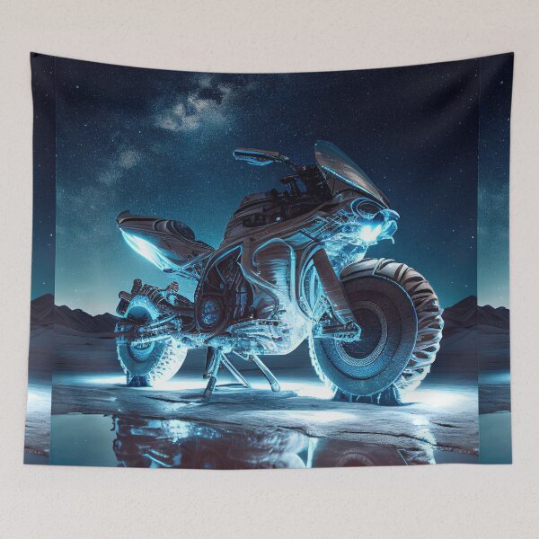 Item preview, Futuristic Motorcycle - Moonlight Drum designed and sold by MarcoDAngelo.