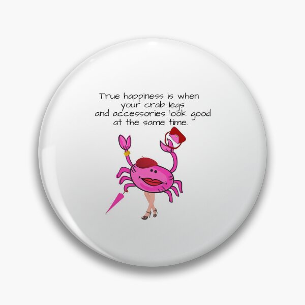 Artikelvorschau, HAPPINESS CRAB LEGS/ACCESSOIRES ROSA #1 WEISSER HINTERGRUND entworfen und verkauft von EllieMonroe.