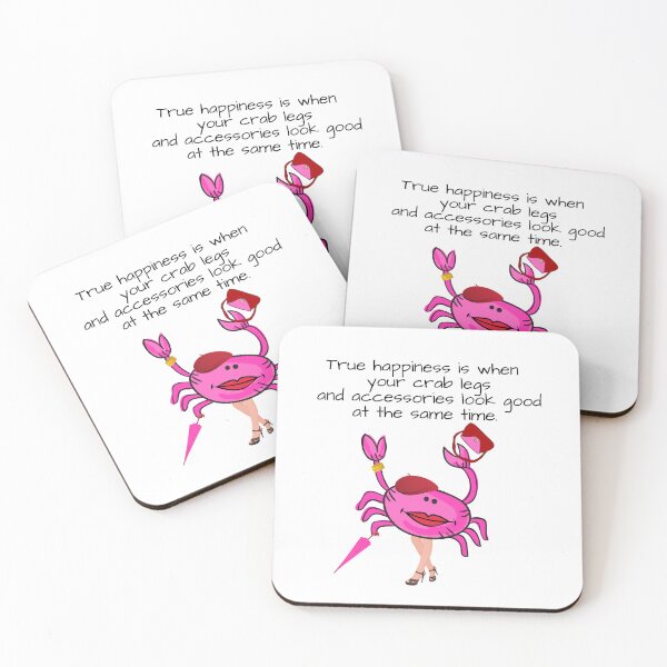 Item preview, HAPPINESS CRAB LEGS/ACCESSORIES PINK #1 WHITE BACKGROUND  designed and sold by EllieMonroe.